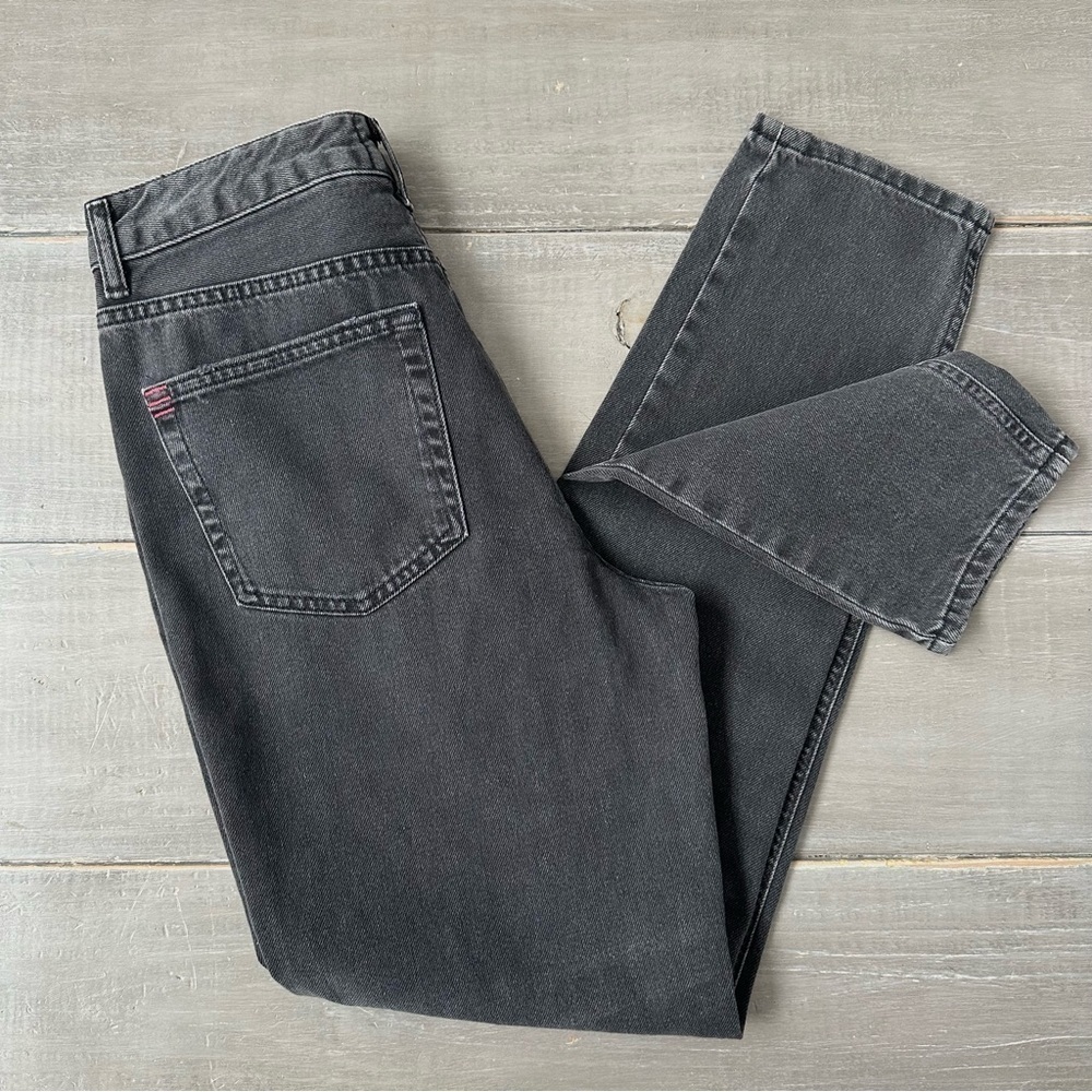 BDG Urban Outfitters Mom High Rise Jeans Black Tapered Leg 100% Cotton